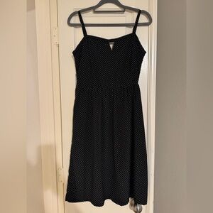 Old Navy Black Dress with White Dots